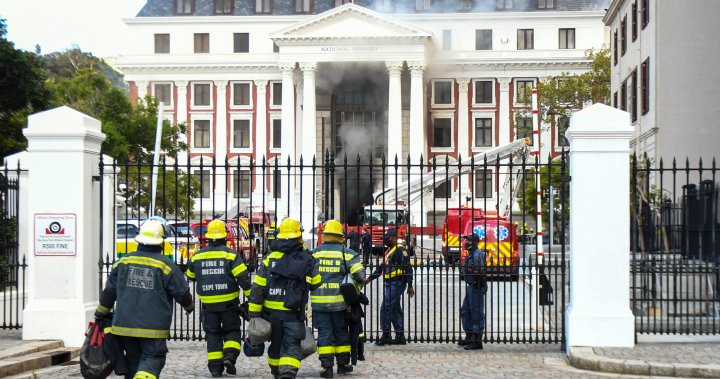 Man faces arson charge over blaze at South African parliament building