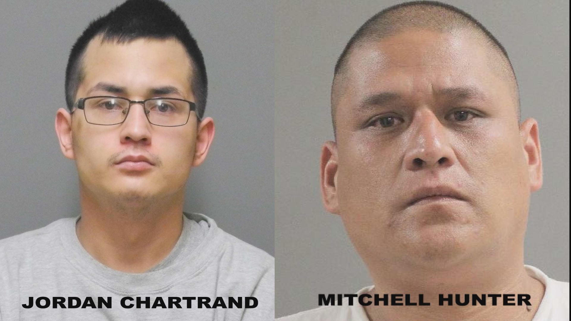 RCMP are searching for Jordan Chartrand and Mitchell Hunter in connection with a Portage la Prairie armed robbery.