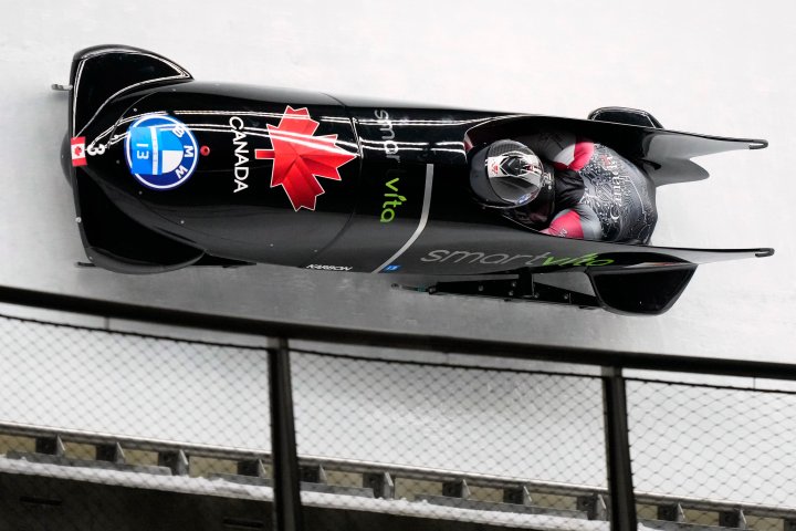 B.C.’s Kripps clinches second in two-man bobsled standings; Toronto’s Appiah third in monobob