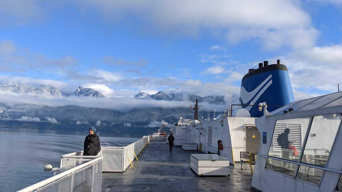 The BC Ferries vessel Queen of Surrey travels between Horseshoe Bay and Langdale in this undated photo.