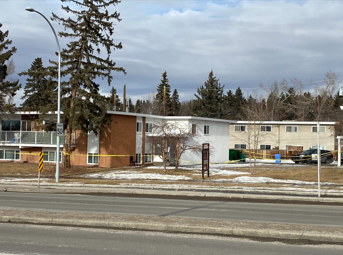 One man was in stable condition after a shooting at a northwest Calgary apartment building Sunday, Jan. 23, 2022.