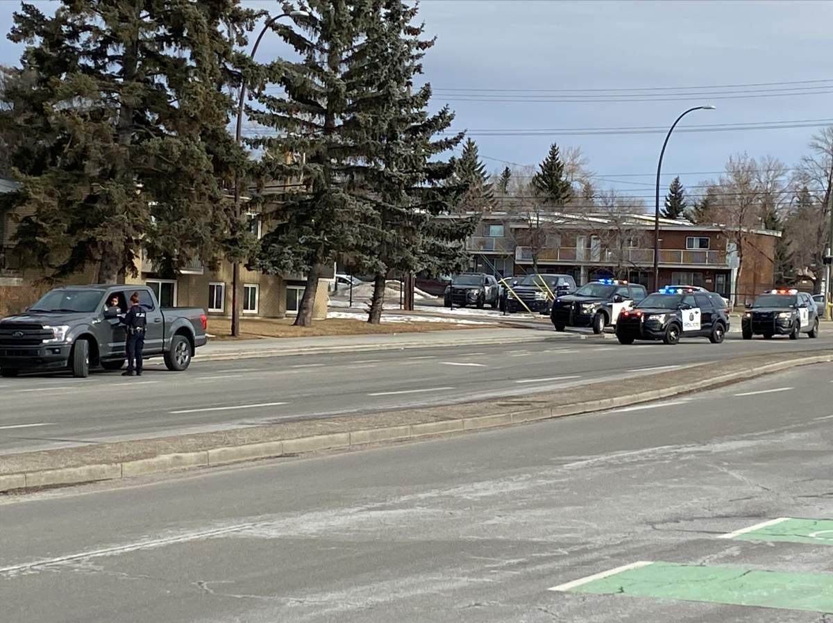 One man was in stable condition after a shooting at a northwest Calgary apartment building Sunday, Jan. 23, 2022.
