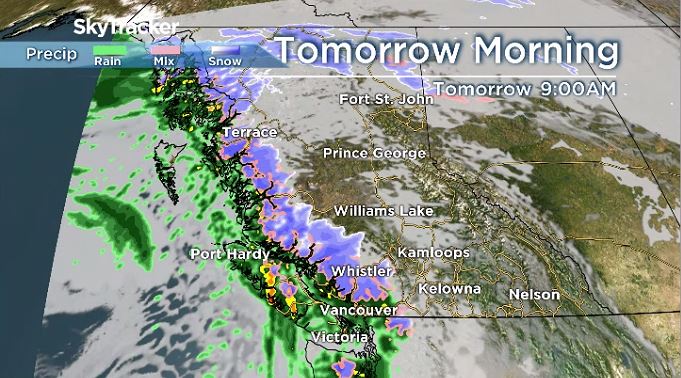 New B.C. flood concerns amid inbound rainstorms and low-elevation snowpack - image