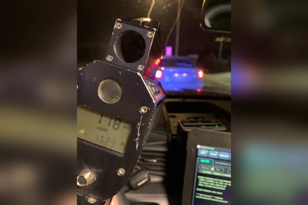 Guelph police say an impaired driving was caught going nearly double the speed limit early Friday morning. 