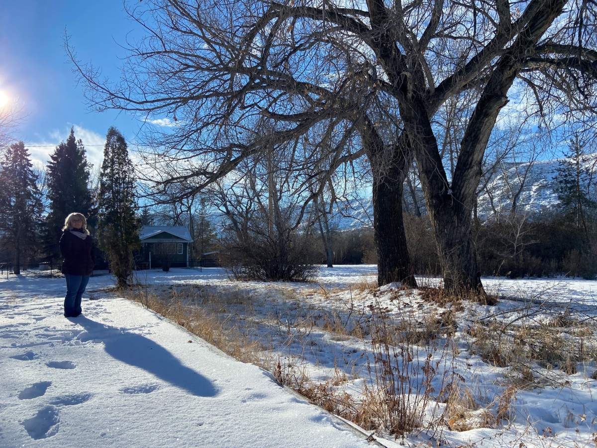 Dawn James on her Lehigh property.