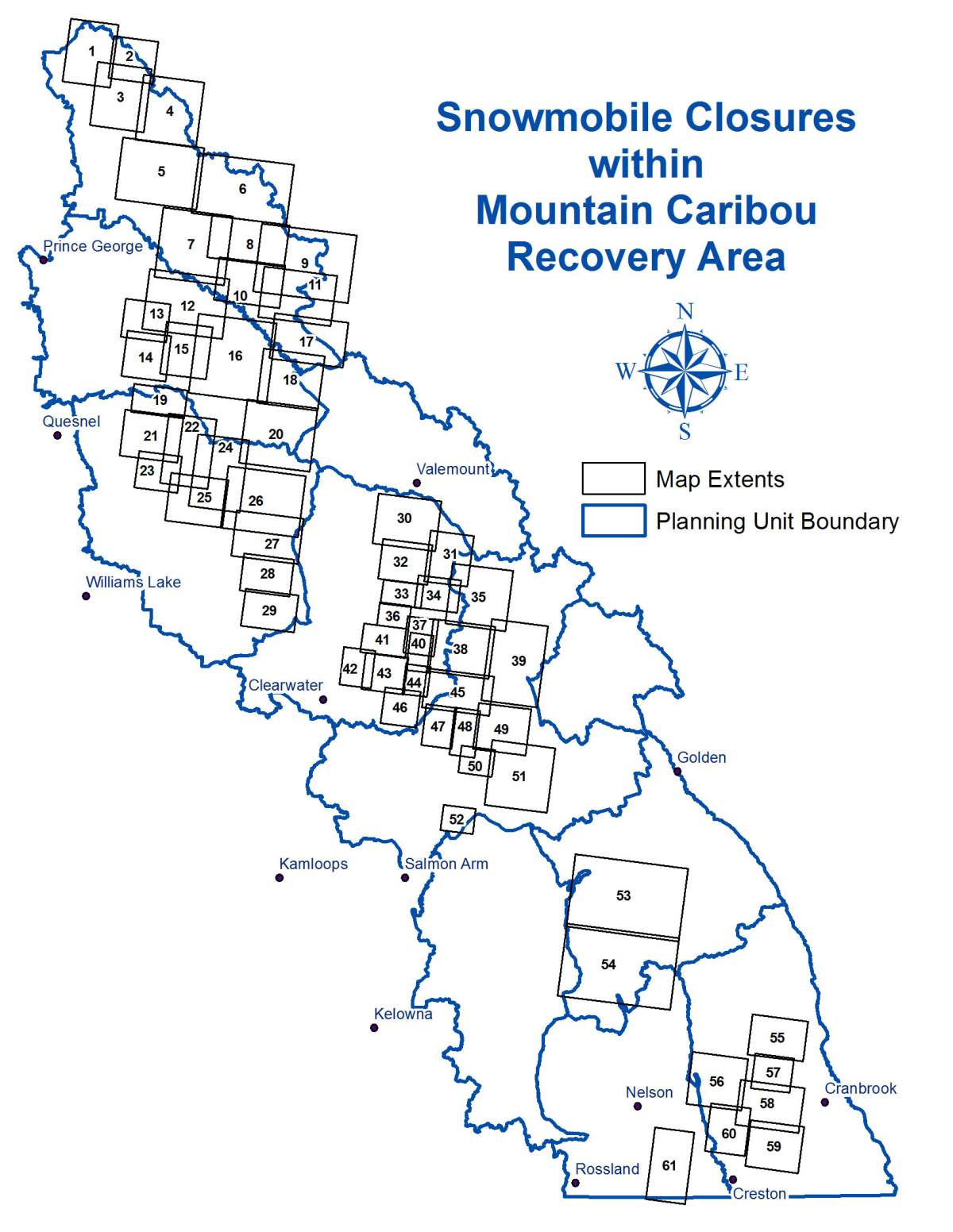 There are more than one million hectares across the mountain caribou range closed to motorized winter recreation.