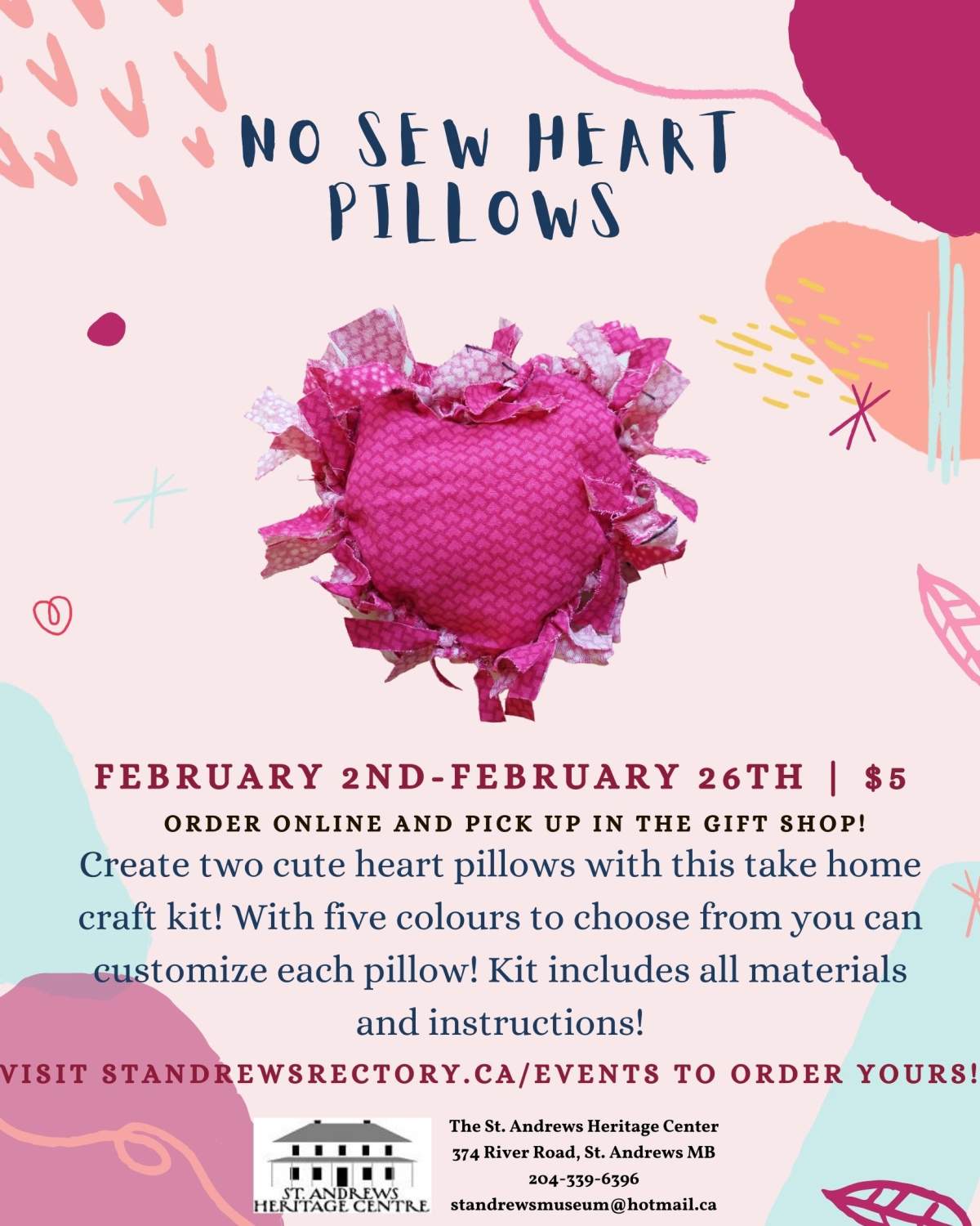 No Sew Heart Pillows - image