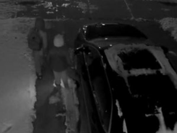 London police are looking for suspects in a property damage investigation involving a Progress Pride flag.