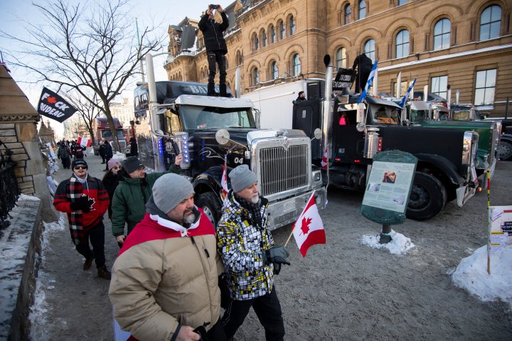 Ottawa police responding to ‘active’ incident near Parliament Hill as truckers blockade core
