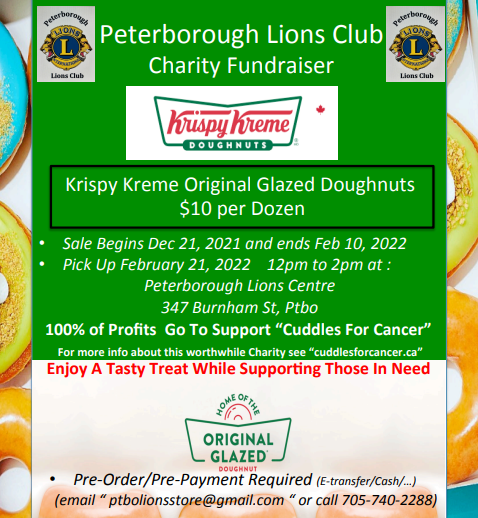 Peterborough Lions Krispy Kreme Fundraiser - image