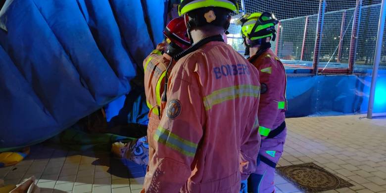 Girl dies, 8 children injured after wind gust lifts bouncy castle in Spain