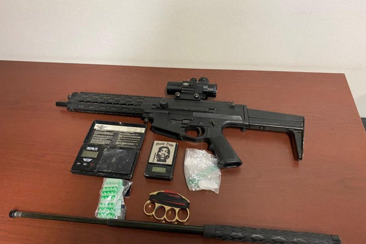 Meth, prohibited weapons seized by RCMP from Grandview home