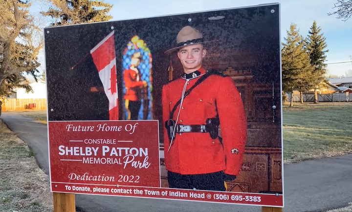 A fundraising goal of $150,000 was reached to build a park in memory of RCMP officer Const. Shelby Patton, who was killed while on duty last summer in Wolseley, Sask.