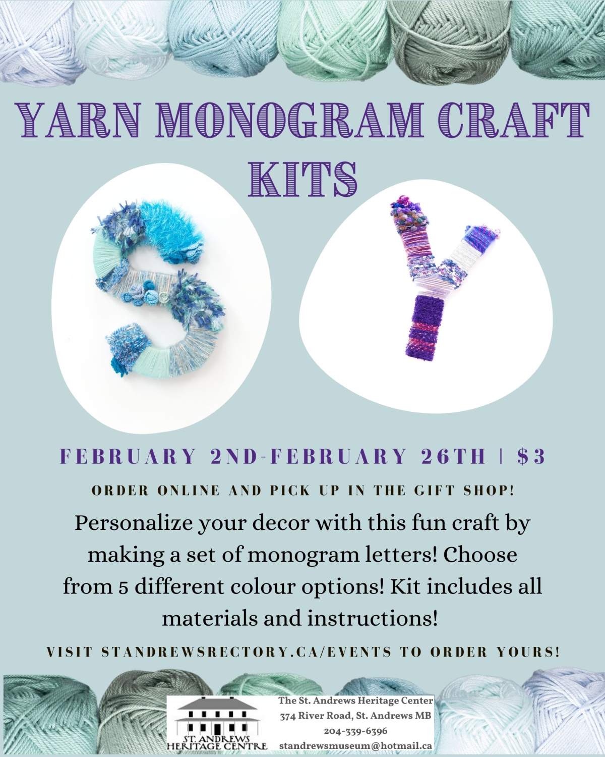 Yarn Monogram Craft Kit - image