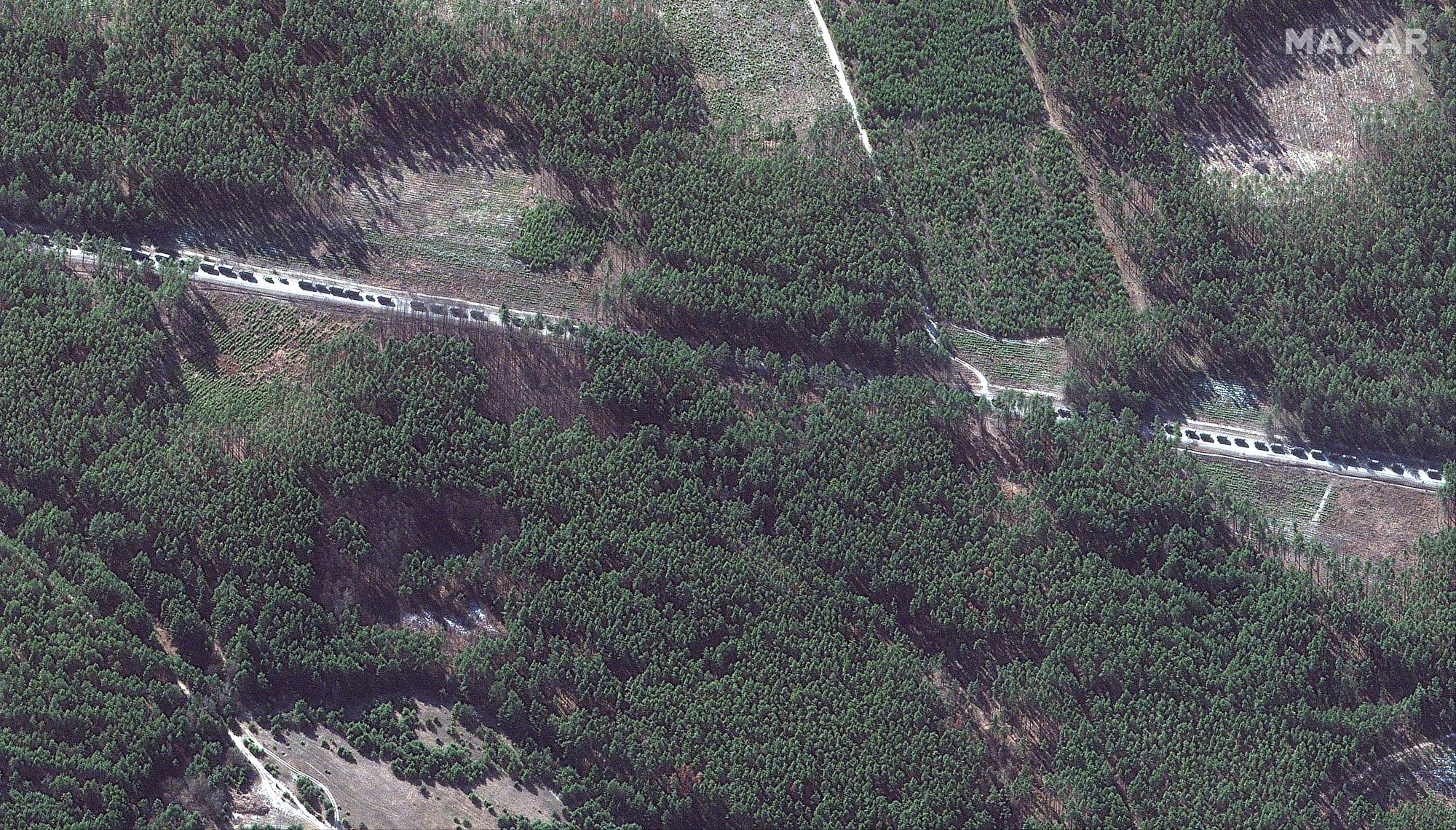 Satellite Photos Show Russian Military Convoy Over 60 Km Long Headed ...