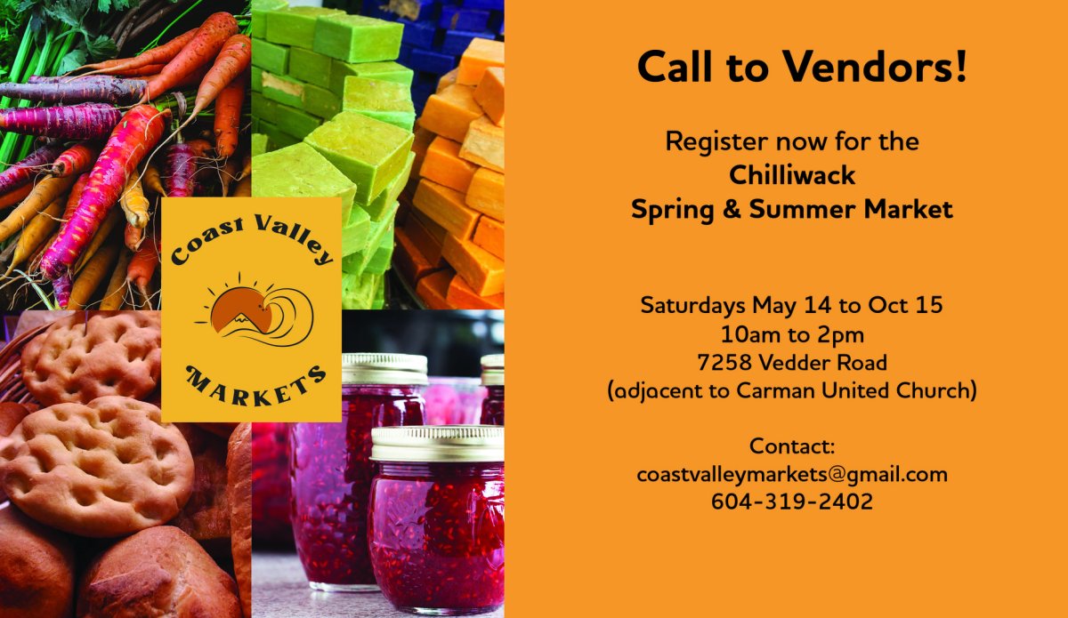 Vendor Call Out! Chilliwack Spring and Summer Market by Coast Valley Markets - image