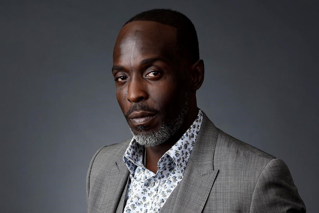 FILE – Actor Michael K. Williams poses for a portrait at the Beverly Hilton during the 2016 Television Critics Association Summer Press Tour on July 30, 2016, in Beverly Hills, Calif. A federal prosecutor says four men have been charged in the overdose death of Williams, who gained fame playing Omar Little on “The Wire.” New York City’s medical examiner earlier ruled that the 54-year-old Williams died of acute drug intoxication in September.