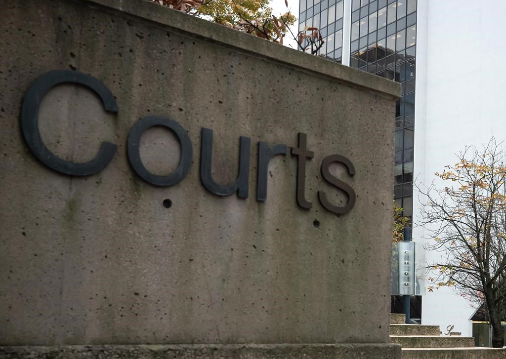 The B.C. Supreme Court building is seen in Vancouver, B.C., Monday, Nov. 1, 2021. Two First Nations say they will appeal parts of a British Columbia Supreme Court ruling released last month that rejected their bid for an injunction to restore the natural flows of the Nechako River. THE CANADIAN PRESS/Darryl Dyck.