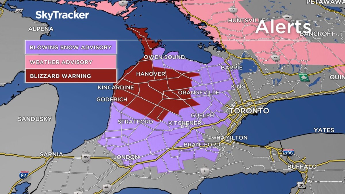 Weather alerts in southern Ontario as of 4 p.m. Friday, Feb. 18, 2022. Special weather statements are active in areas of Ontario that are grey.
