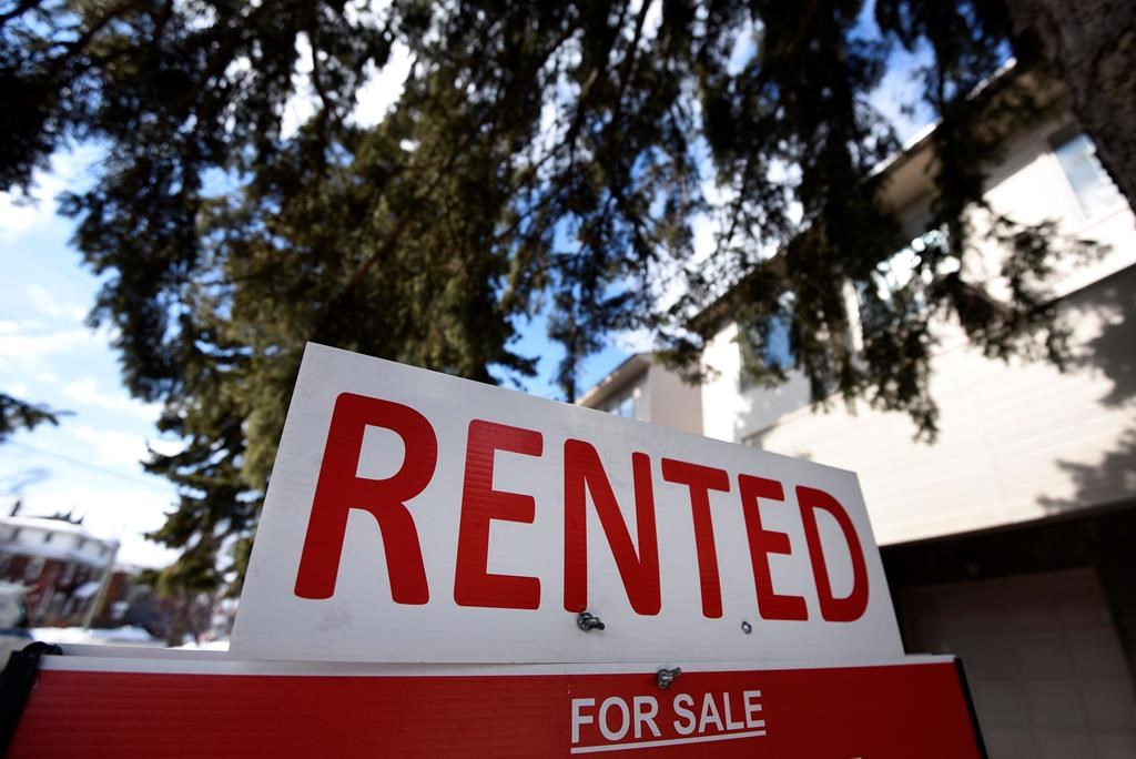 Rentals.ca say Canada's average monthly rental rate increased nine per cent annually to $1,821 per month for all property types.