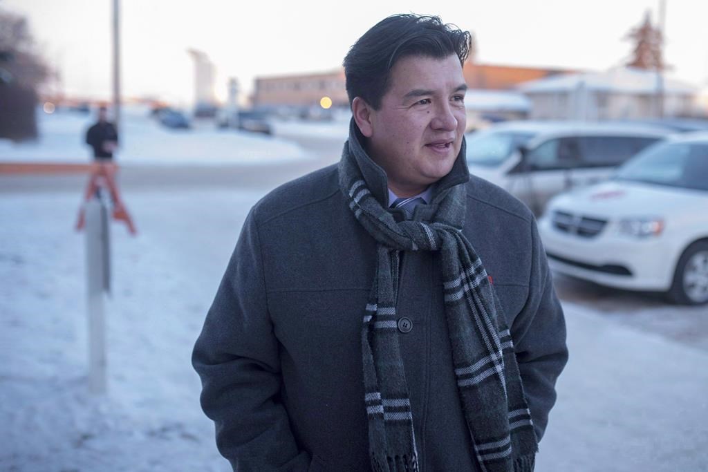 Federation of Sovereign Indigenous Nations Chief Bobby Cameron speaks to media in Battleford, Sask., Friday, Feb. 9, 2018. A First Nation health ombudsperson’s office will be created in Saskatchewan to ensure incidents of racism against Indigenous people in health care are addressed. 
