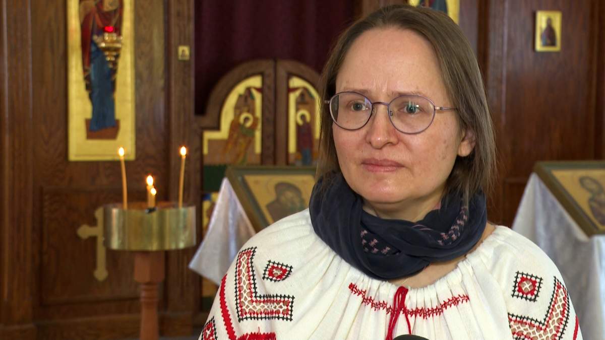 Alina Kirsanova, who is half Ukrainian and half Russian, says she has a family member in Ukraine whom they have been unable to contact.