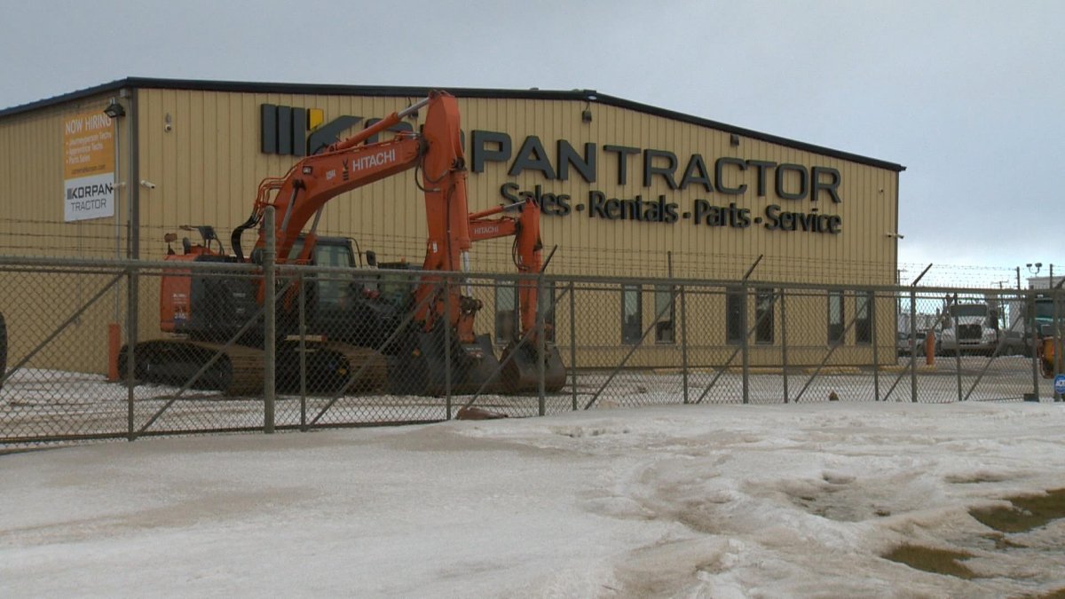 Korpan Tractor and Parts in the north industrial area of Saskatoon.