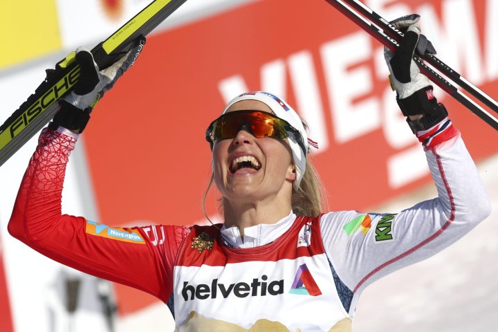 Norway’s Therese Johaug wins inaugural gold of Beijing Olympics in cross-country skiathlon