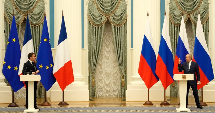 Putin tells French president Russia won’t escalate Ukraine crisis amid tensions