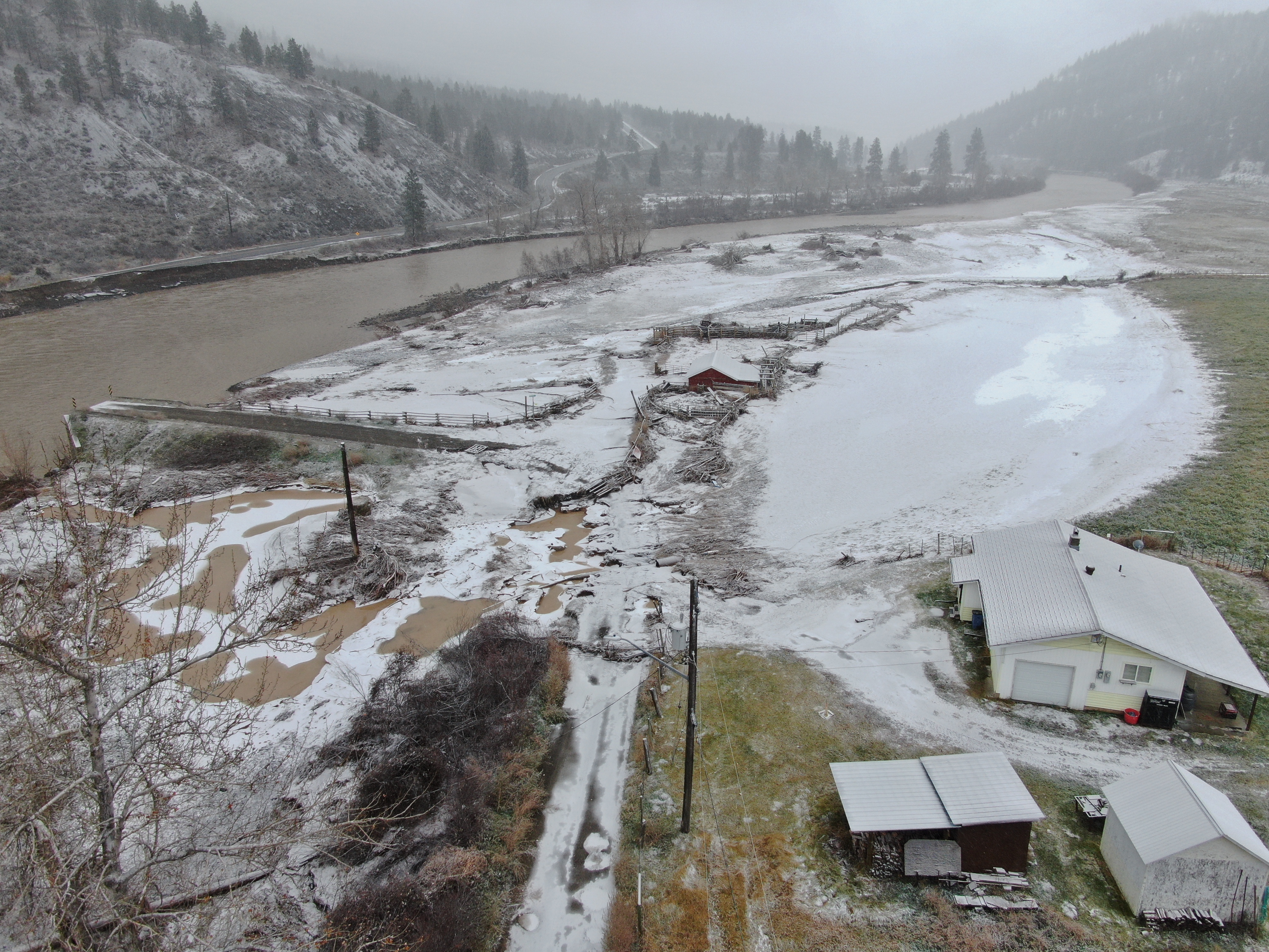 Bridges, roads and the main highway leading to the Shackan reserve were devastated after the Nov. 15, 2021 flood.