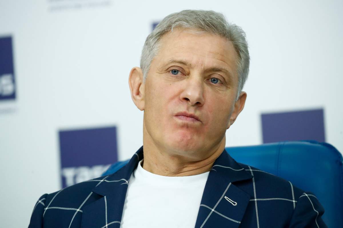 SMP Racing founder and head Boris Rotenberg attends the unveiling of a new Russian race car BR03 by the BR Engineering company, at Skolkovo; the car is to participate in SMP prototype class races at the Russian Circuit Racing Series.