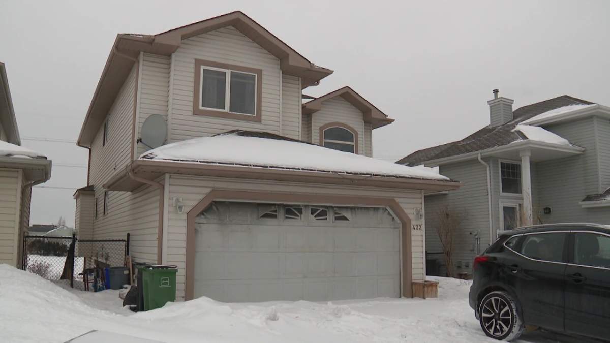 A home in south Edmonton's Ellerslie neighbourhood was damaged by fire in January 2022.