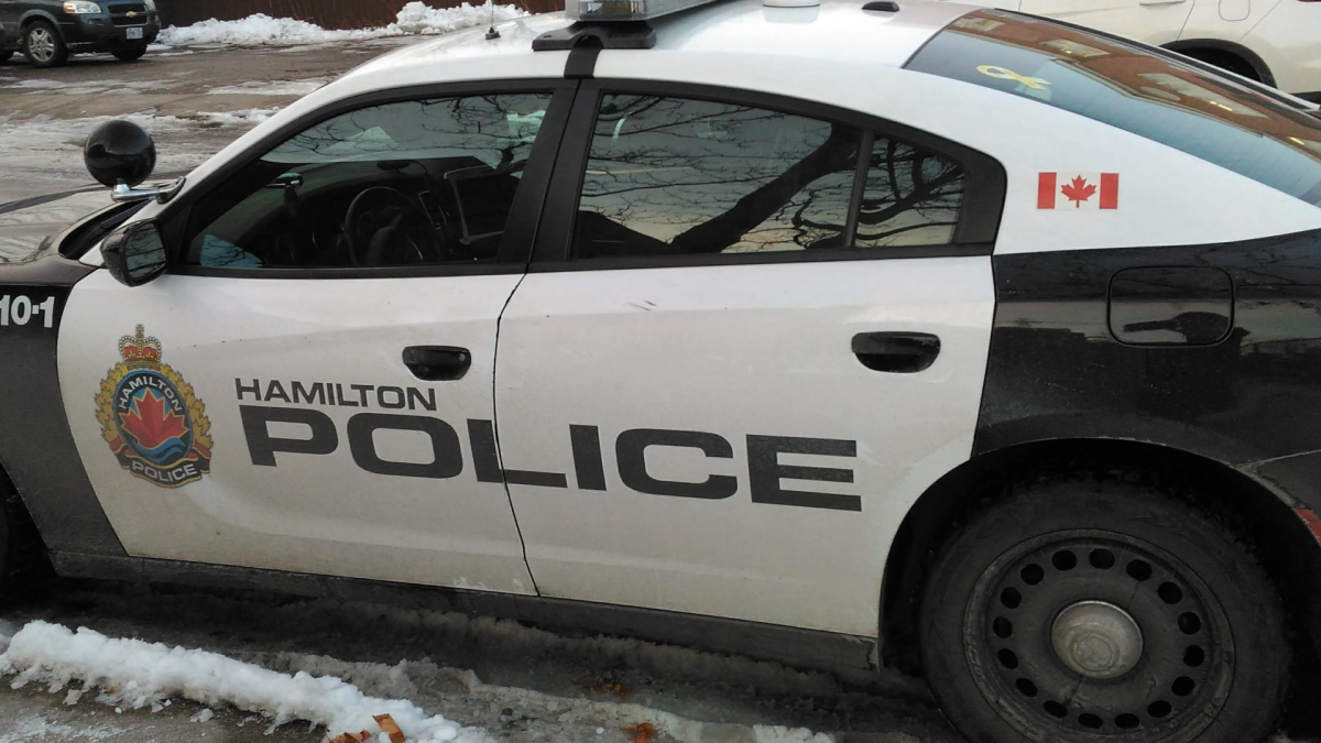 Police are searching for three suspects after shots were fired at a home on Hamilton's central mountain.