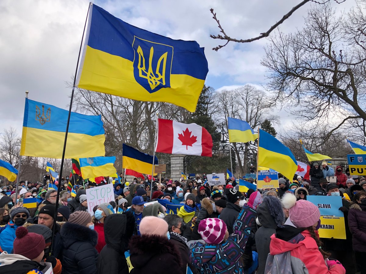 Ukraine Rally in London, Ont