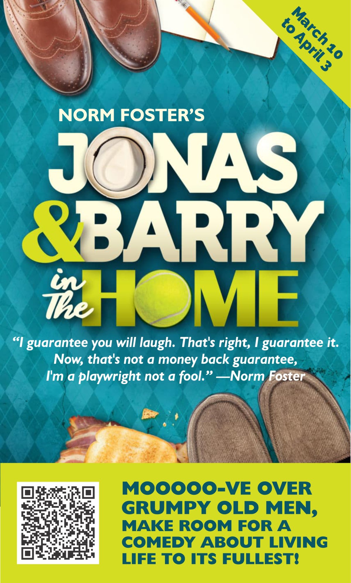 The Cow Patti Theatre Company’s 25th Season of Professional Comedy Dinner Theatre-Jonas and Barry in the Home by Canadian Playwright Norm Foster - image