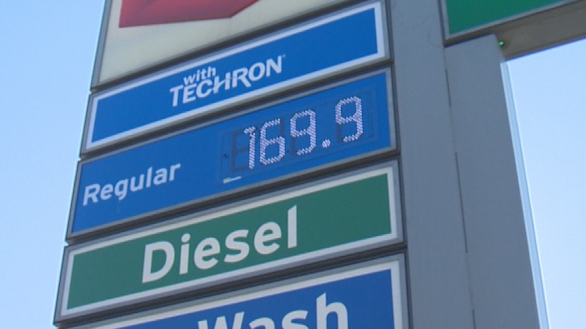 Some gas stations in Kelowna were selling regular at $1.699 a litre on Friday, while others were at $1.529.