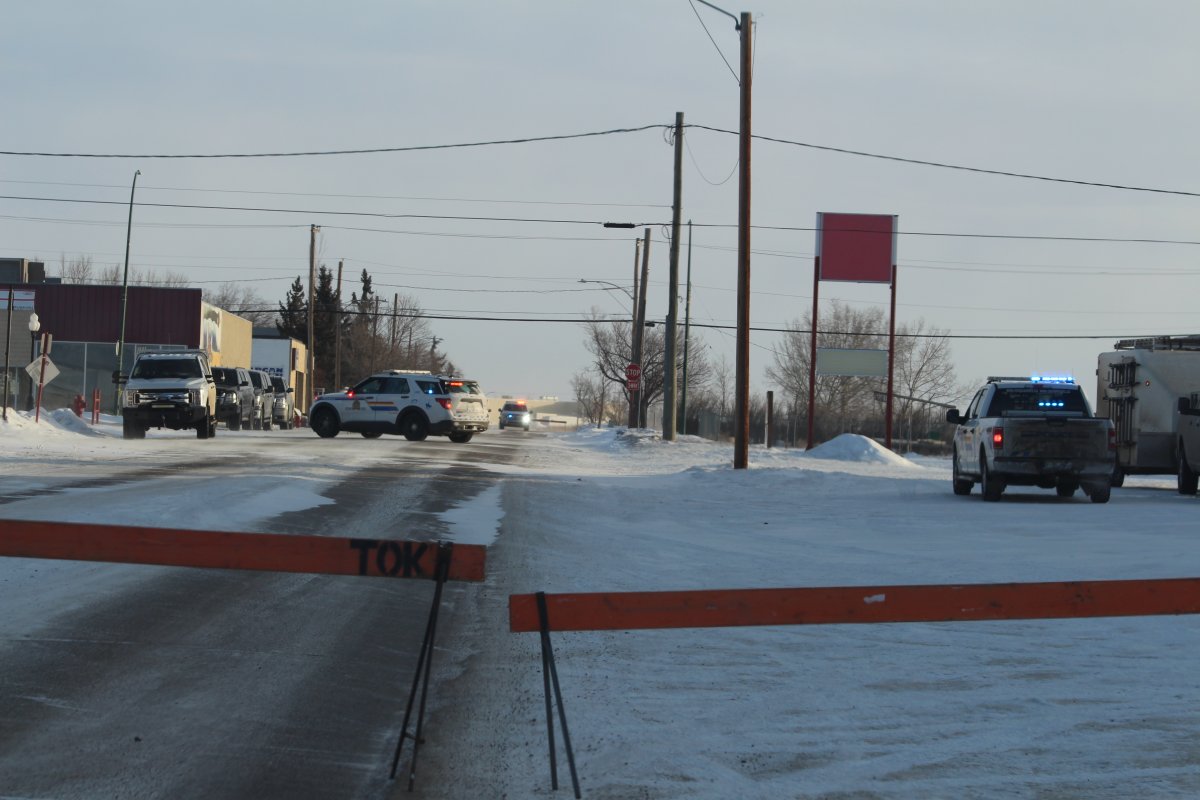 An earlier news release sent at 5:30 a.m. said RCMP officers and Rosetown Traffic Services were responding to the situation on the 110th block of Main Street.