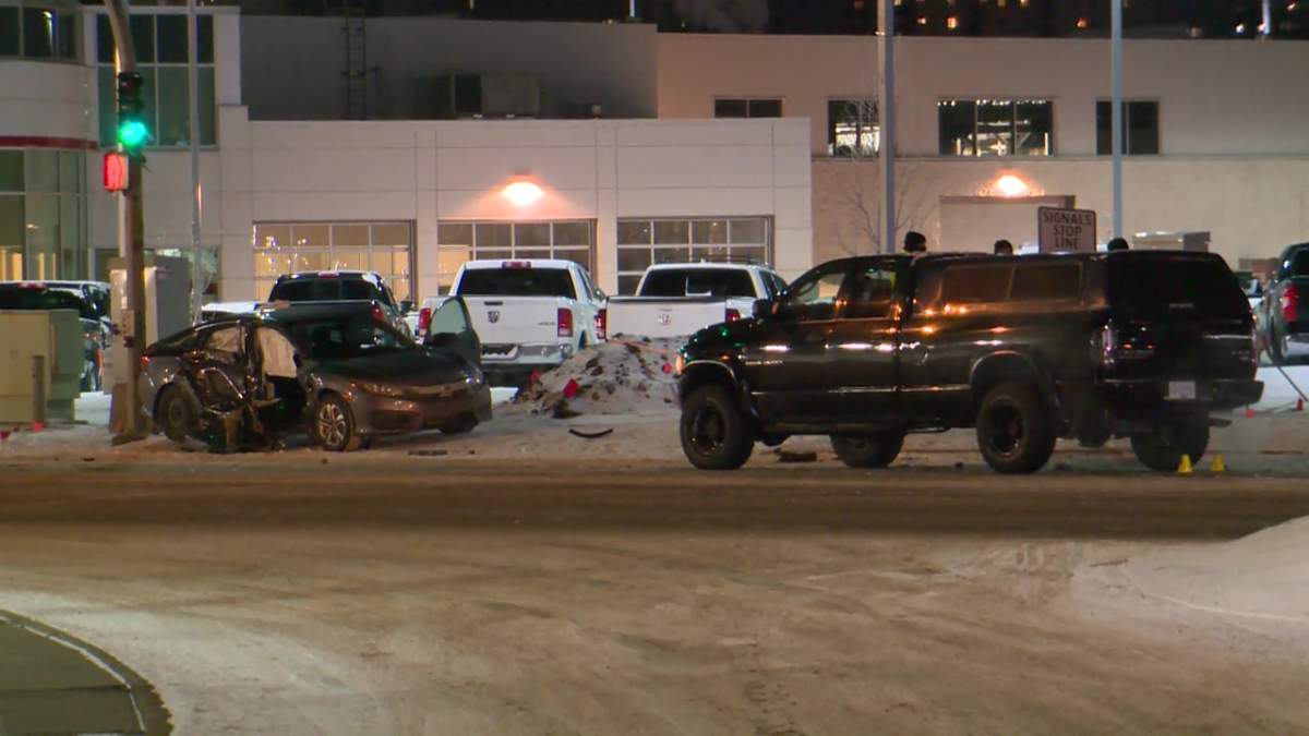 Woman dead after collision on Calgary Trail