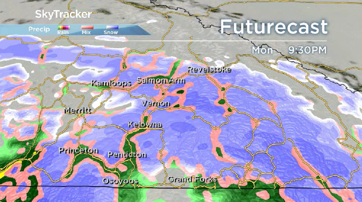 Rain slides through the region Monday night into Tuesday morning.