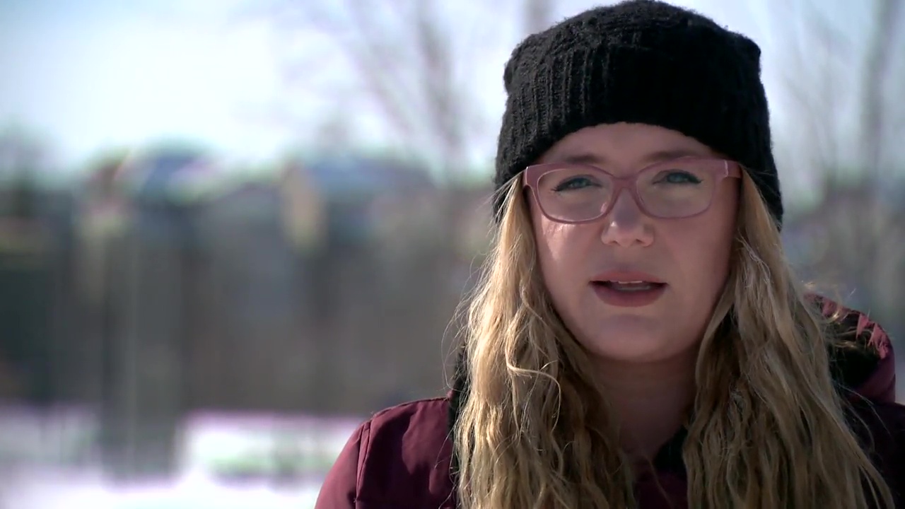 Blaire Wortley in Calgary, Alta. on Feb. 23, 2022