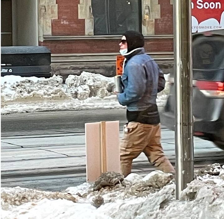 Photo of the suspect wanted in what police are calling a hate-motivated assault on Jan. 23, 2022.