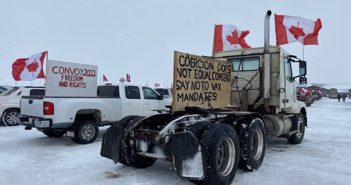 Police in Alberta’s major cities warn of traffic tie-ups as convoys roll through