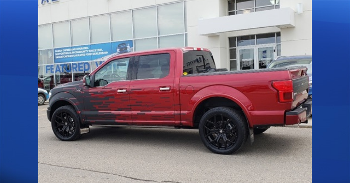 A Ford F150 truck.