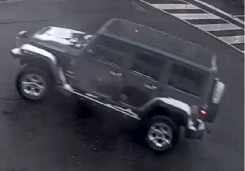 Jeep Wrangler involved in collision, Jane Street and Driftwood Avenue.