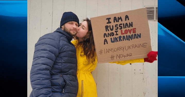 Jessica Brown-Butenko, a Londoner who is Russian and married to a Ukrainian, says she and her husband will be attending the rally to show their support for Ukraine.