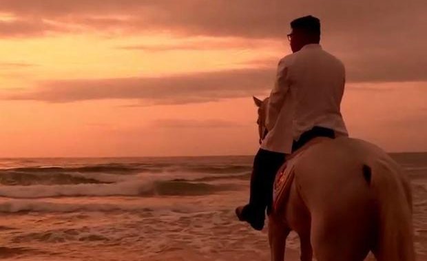 Kim Jong Un enjoys sunset, gallops on horseback in North Korea propaganda doc