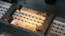 microchips on a production line