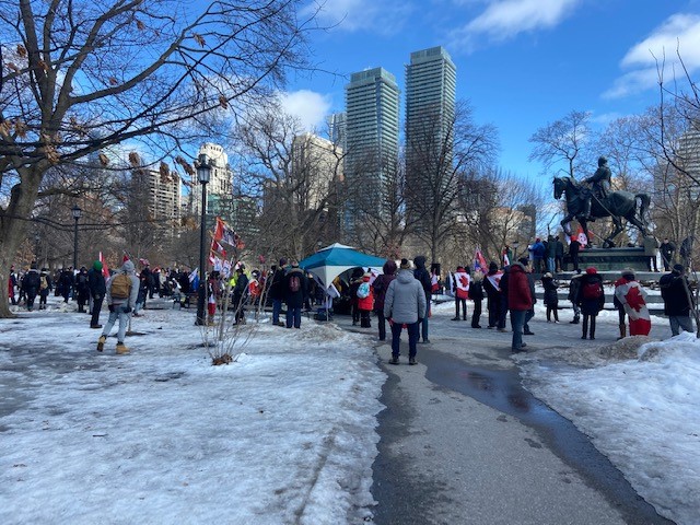 Protesters Gather Near Ontario Legislature As Anti-mandate Protests ...