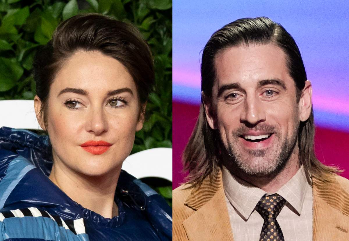 Shailene Woodley and Aaron Rodgers