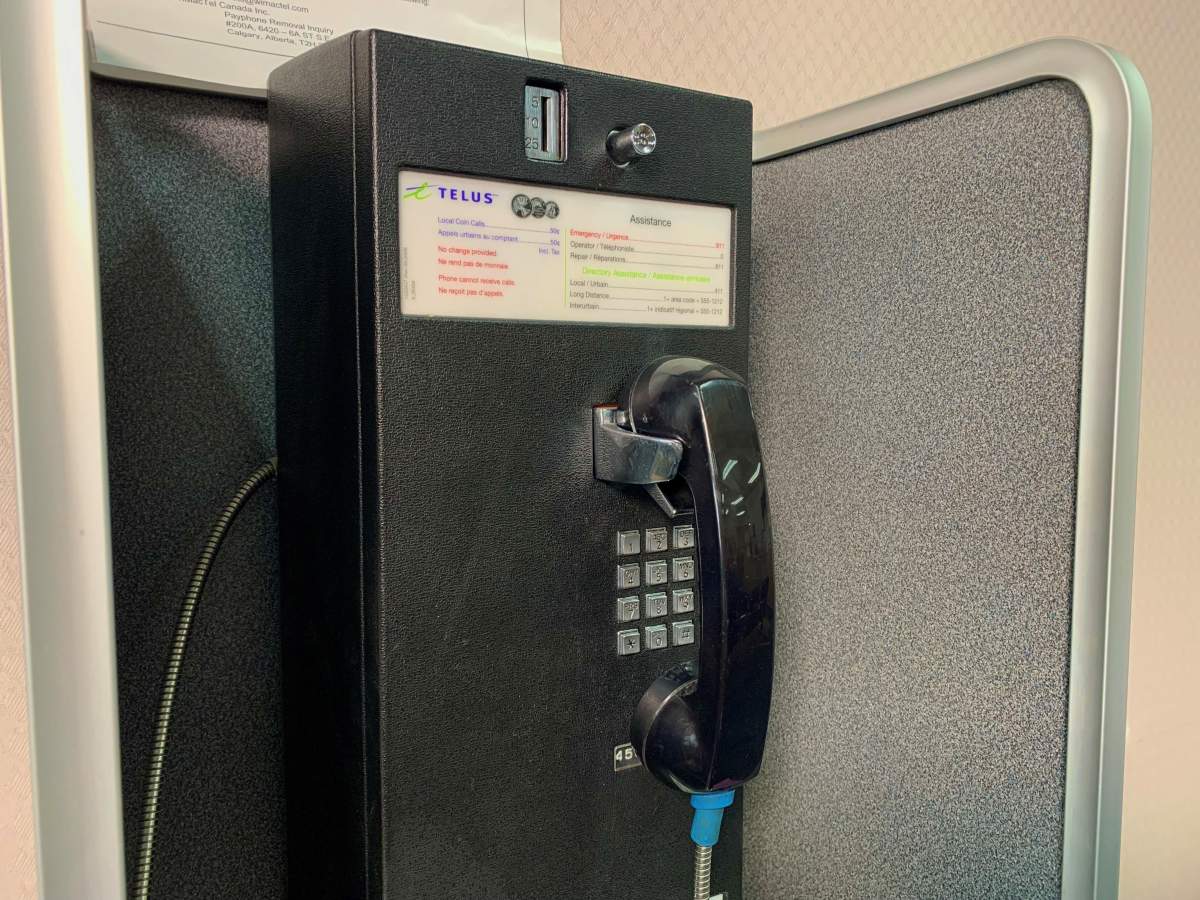 The last payphone in St. Albert is being removed in March 2022.